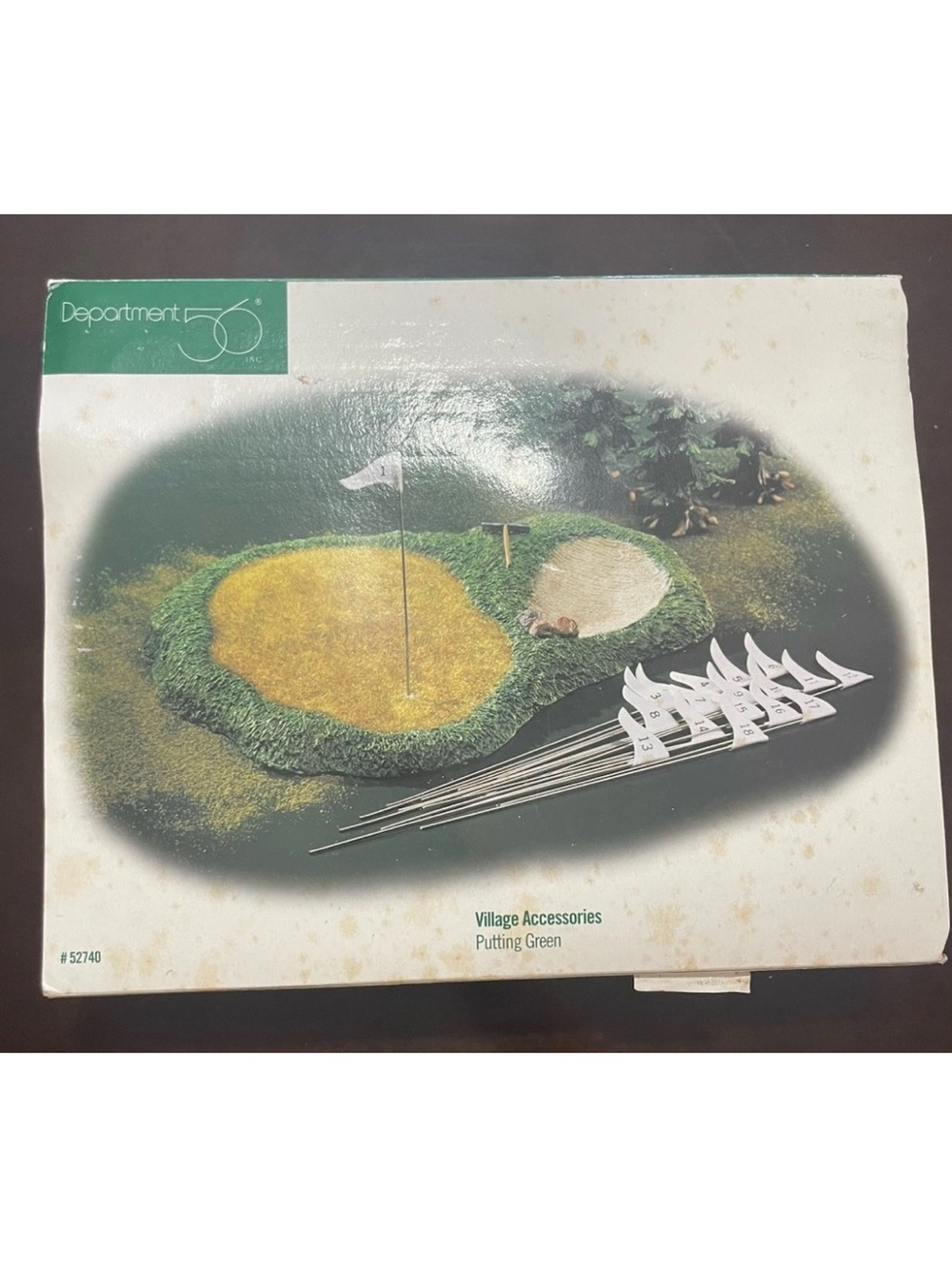 Department 56 Village Accessories Putting Green #52740 Vintage Golf Miniature